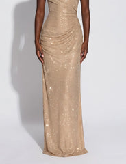 Megan | Draped Gown Maxi Dress