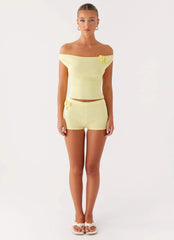 Aliah Knit Top - Yellow